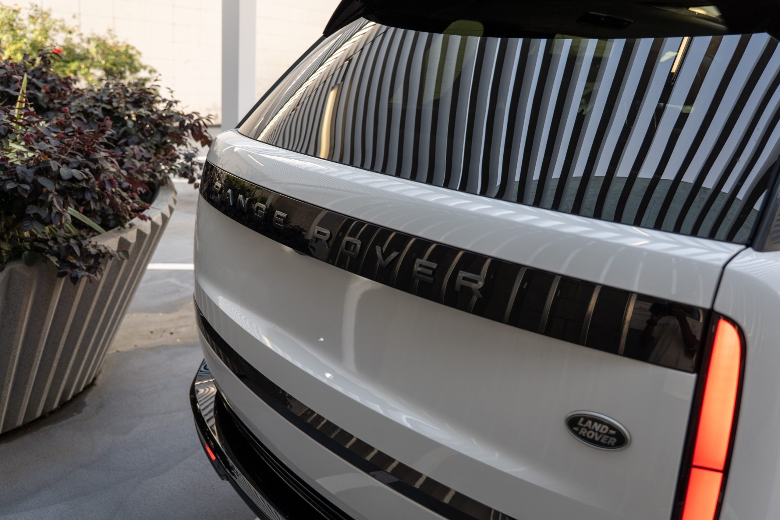 Land Rover logo close-up on Range Rover