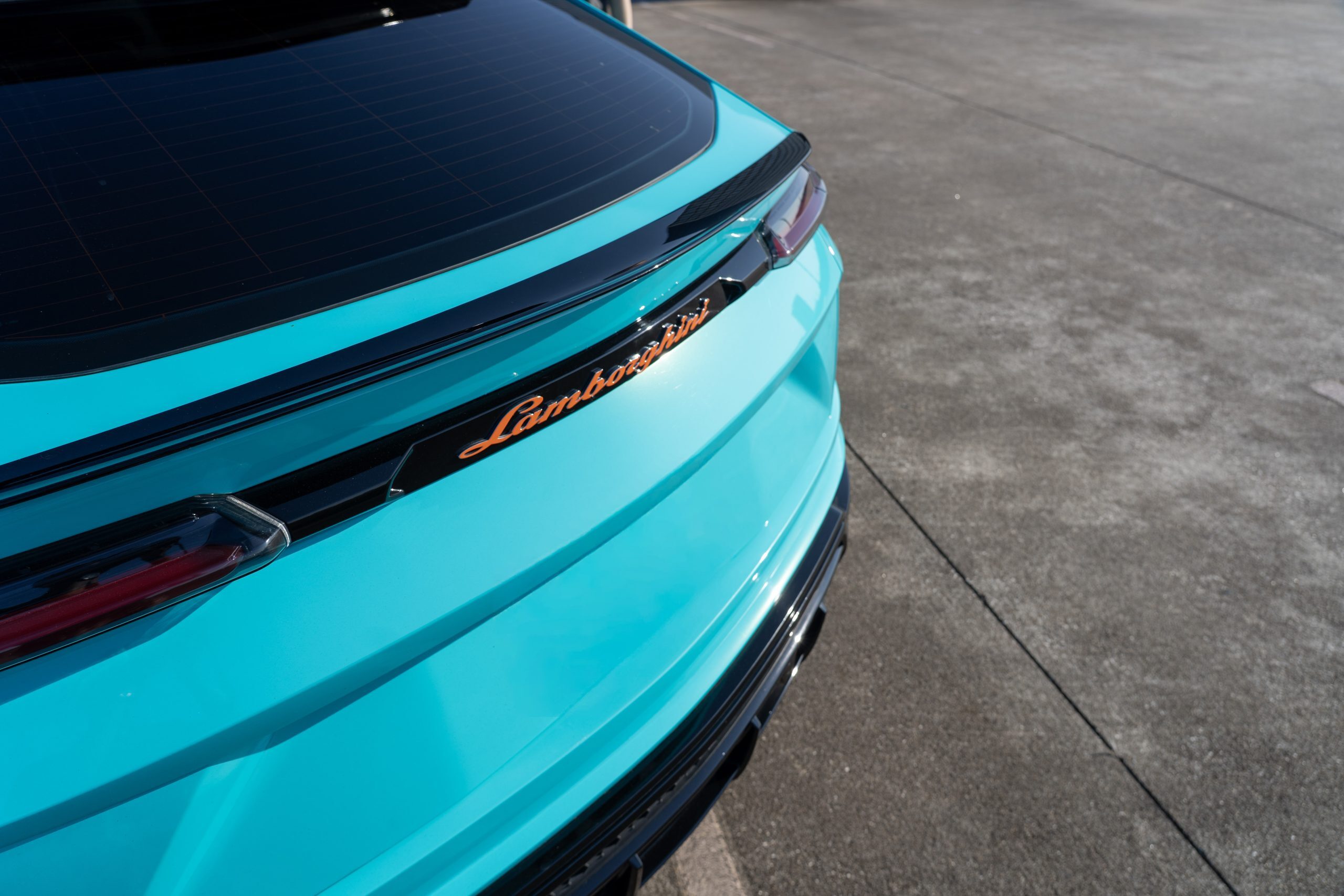 Lamborghini Urus side detail Houston rental